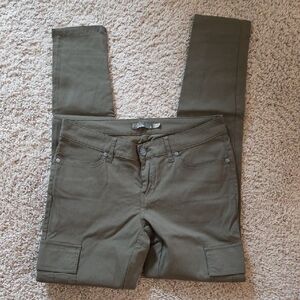 Prana Cargo Hiking Pants Army Green Size 6 Skinny Leg